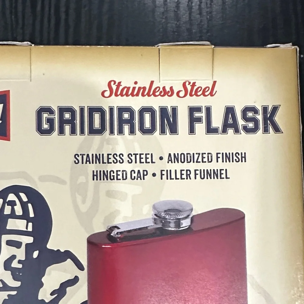 Wembley The Legend Red Gridiron Flask